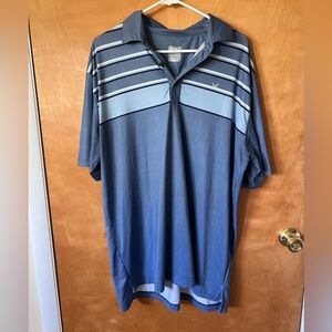 Callaway Men's Navy and Light Blue Polo Shirt